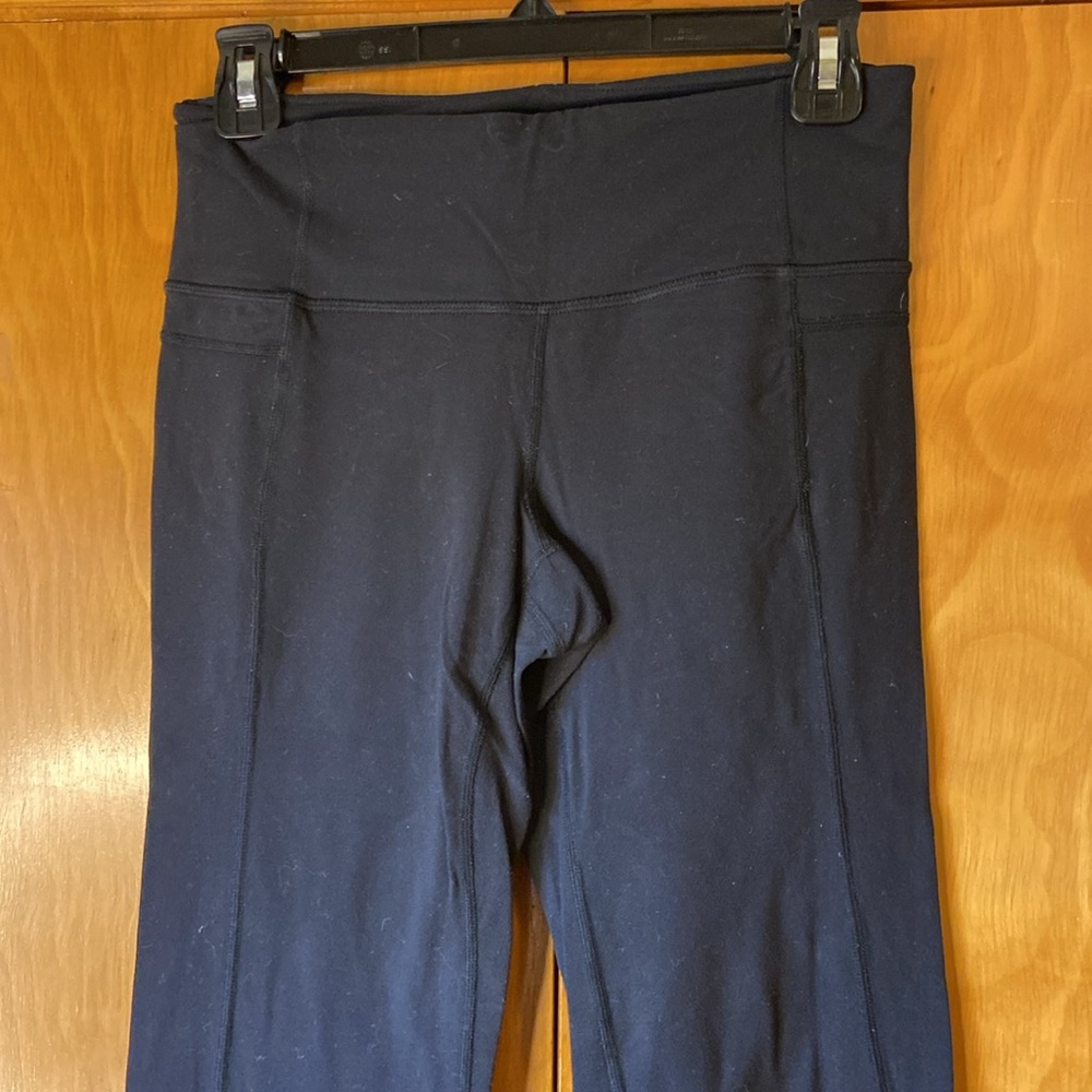 Athleta Black Yoga Pants. Size S Tall - Picture 3 of 11